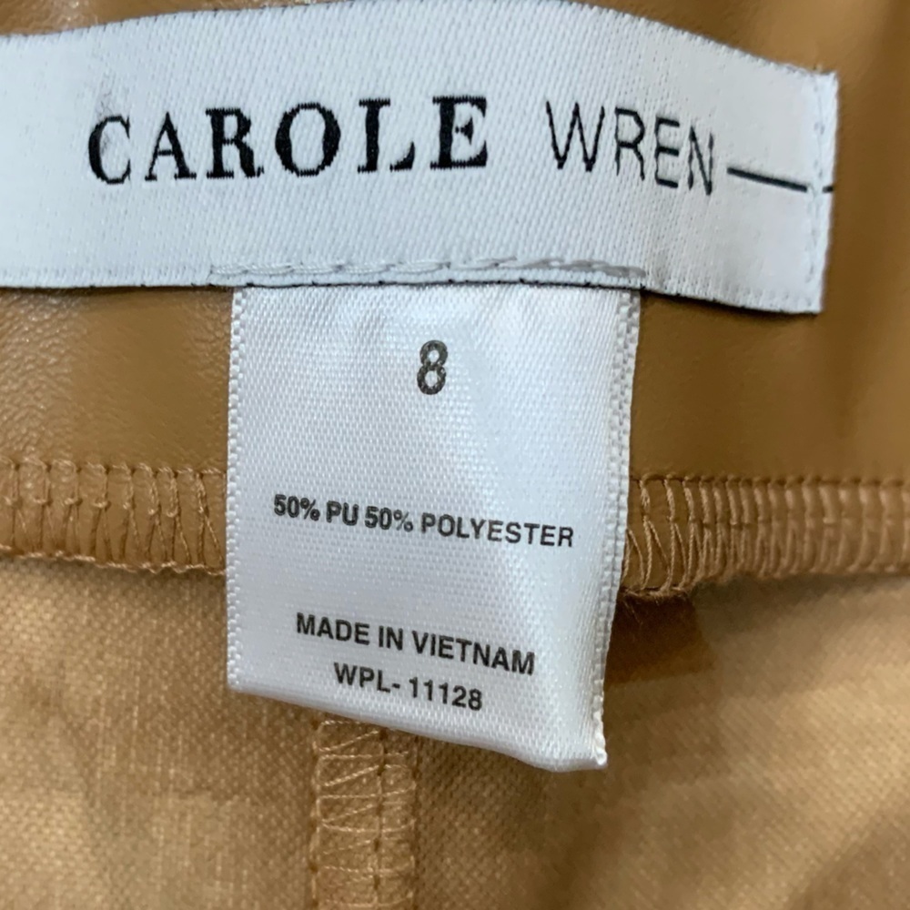 🌹NWT - Faux Leather pants with waist tie and fabric lining - Picture 6 of 7